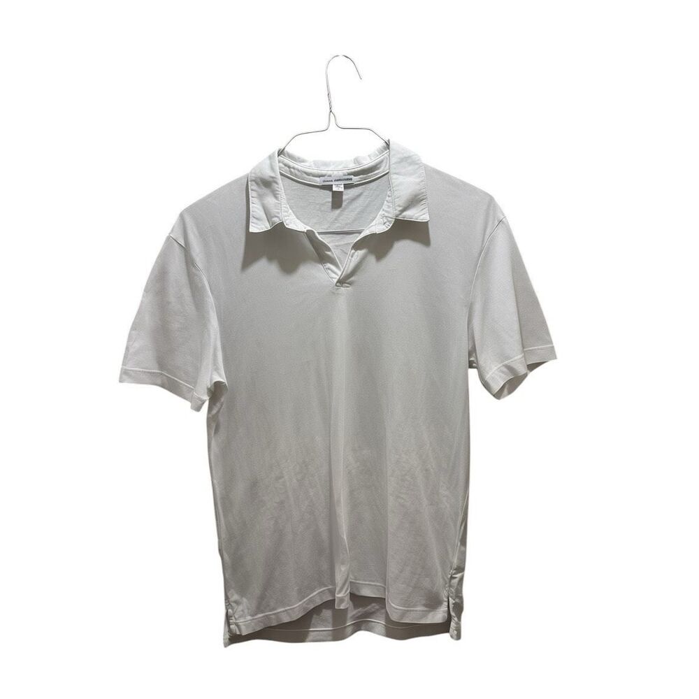 Standard James Perse 100% Supima Cotton Polo Shirt Size 1 Small White